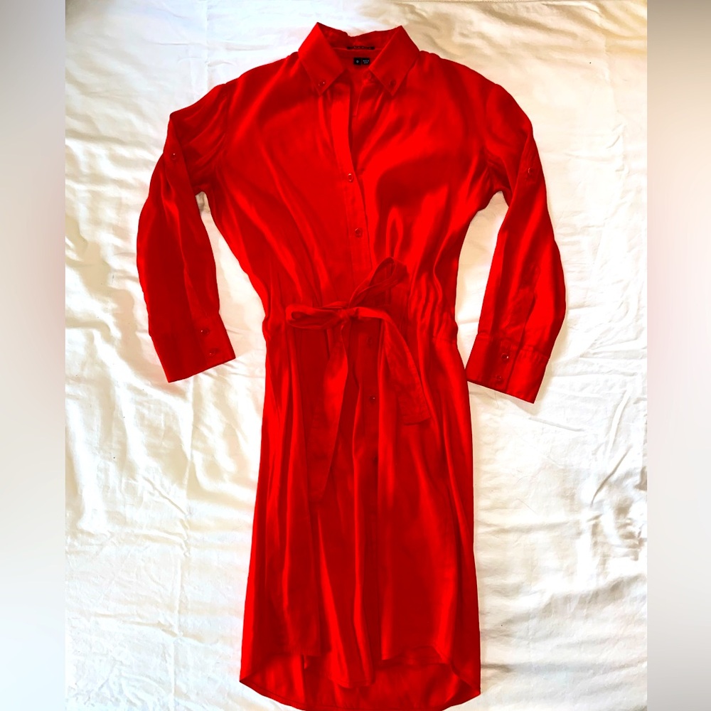 Orange/red Linen Dress